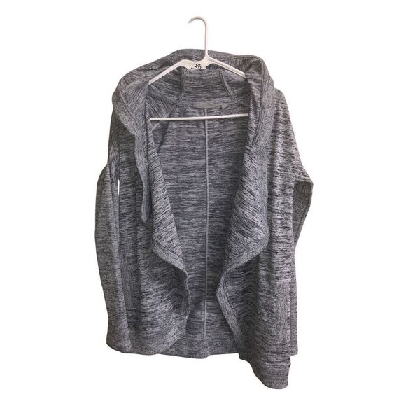 266. Athleta grey hooded waterfall open cardigan xs - Picture 1 of 5